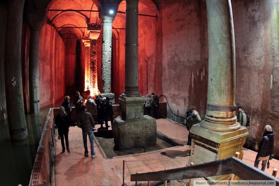 Cistern, the Basilica, Basilica, Cistern, Istanbul, Istanbul