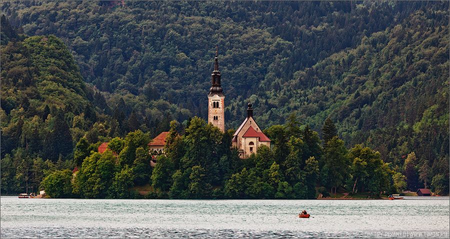 озеро Блед, Мариинская церковь, Lake Bled, Mariinsky Church