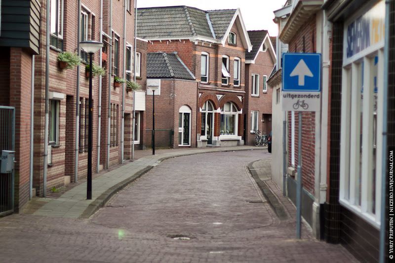 Netherlands, train, village, street, Netherlands, train, village, street