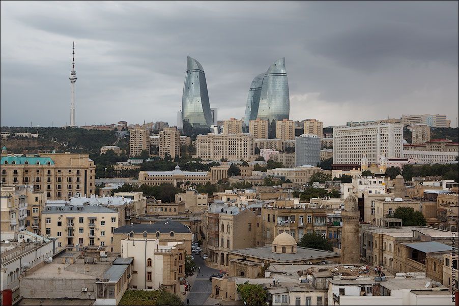 Baku city, hotel, Azerbaijan Tower