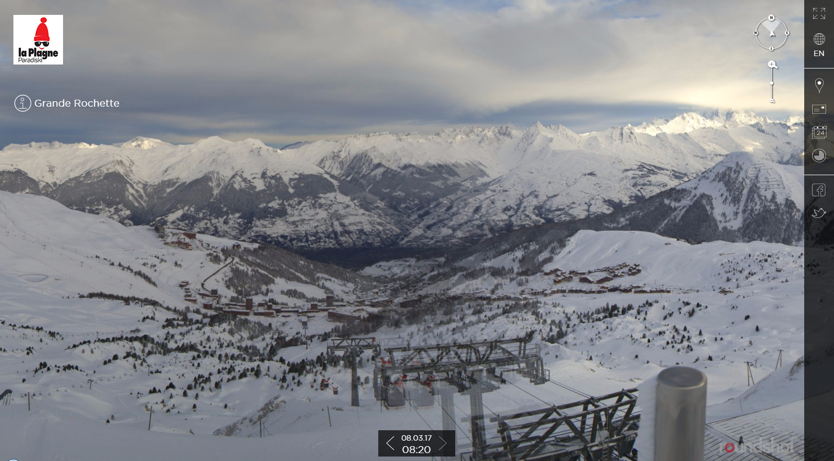 Ski resort, La Plagne, Alps