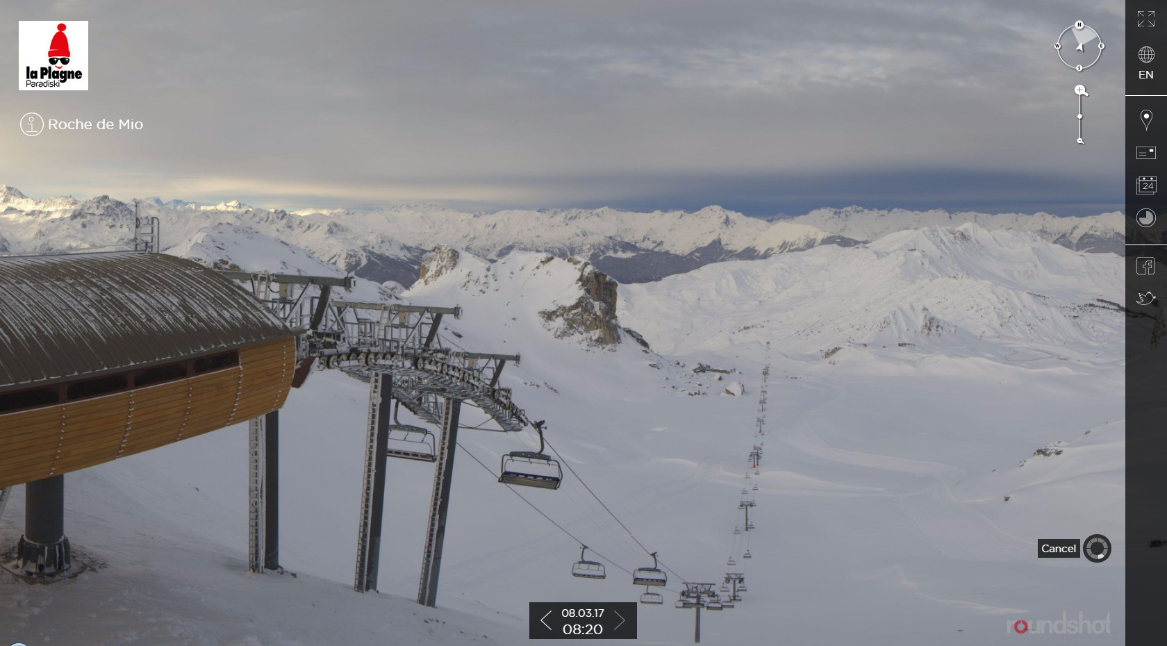 Ski resort, La Plagne, Alps