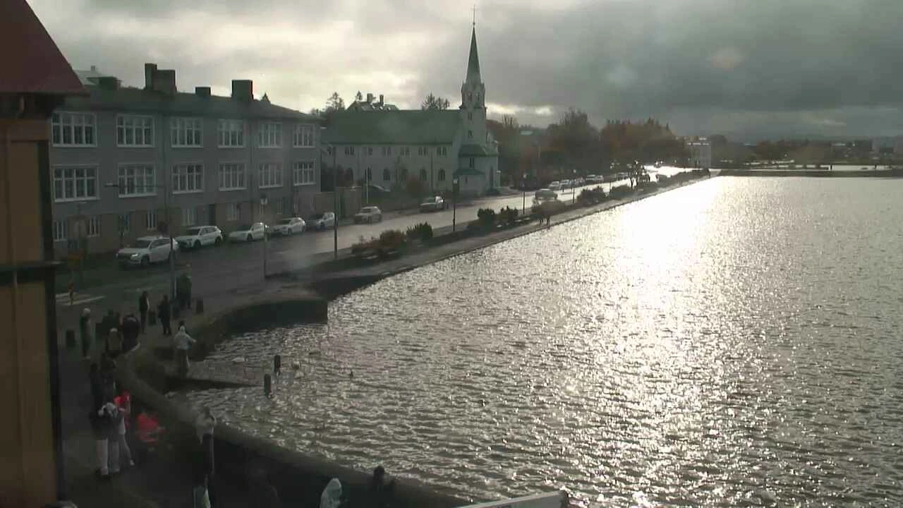 Tjörnin pond from Iðnó, Reykjavík, Capital Region