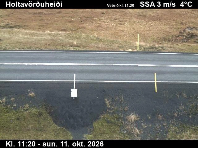 Road camera, road 1, road surface, Holtavorduheidi, West