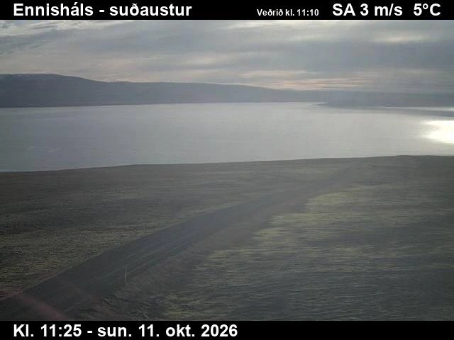 Road camera, road 68, looking south-east, Ennishals, Westfjords