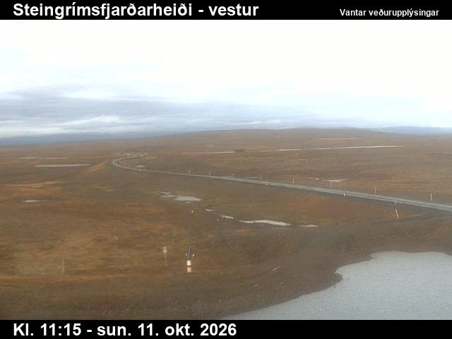 Road camera, road 61, looking west, Steingrimsfjardarheidi, Westfjords