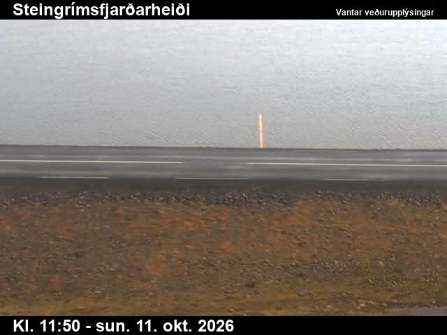 Road camera, road 61, road surface, Steingrimsfjardarheidi, Westfjords