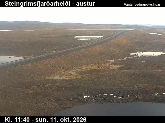 Road camera, road 61, looking east, Steingrimsfjardarheidi, Westfjords
