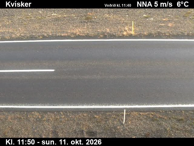 Road camera, road 1, road surface, Kvisker, Southeast