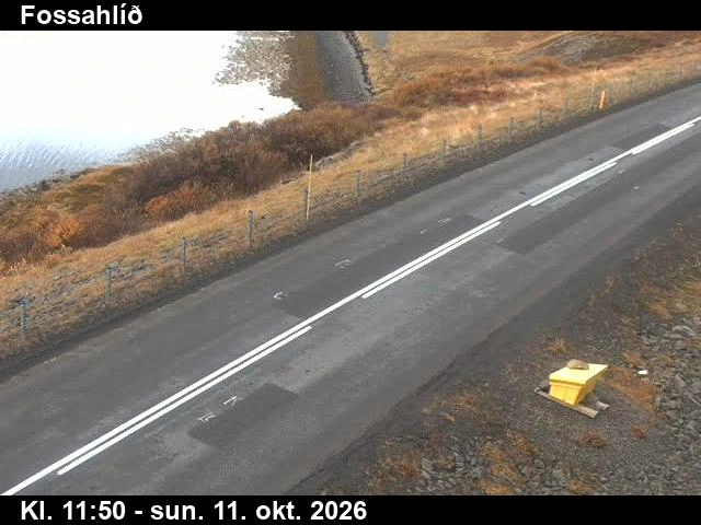 Road camera, road 61, road surface, Fossahlid, Westfjords