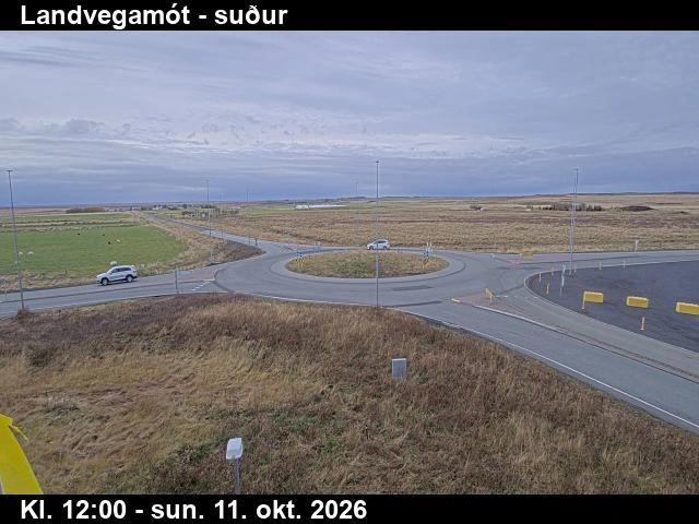 Road camera, road 1, looking south, Landvegamot, South