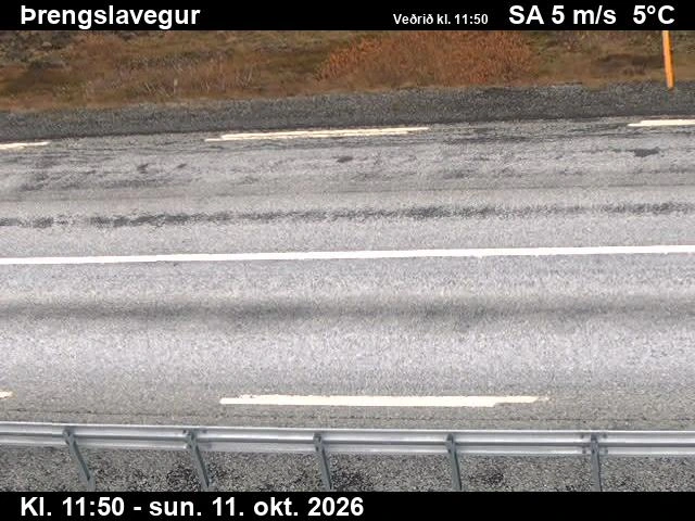 Road camera, road 39, road surface, Threngsli, Southwest