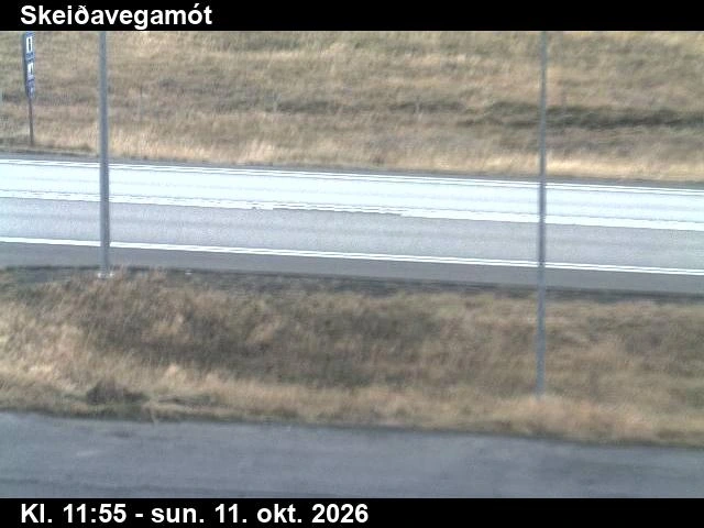 Road camera, road 1, road surface, Skeidavegamot, South