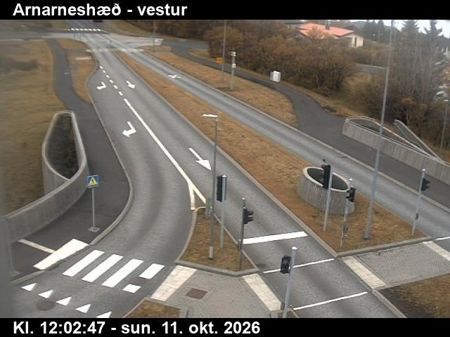 Road camera, road 40, looking west, Arnarneshaed, Capital Region