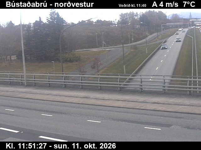 Road camera, road 40, looking north, Bustadabru, Capital Region