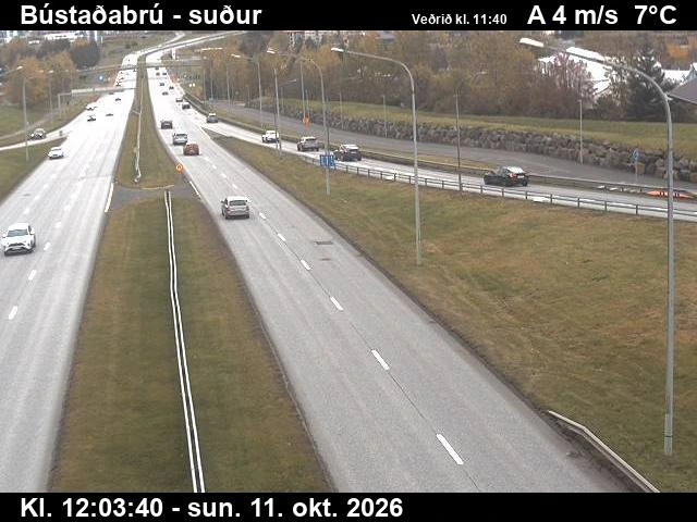 Road camera, road 40, towards Kopavogur, Bustadabru, Capital Region
