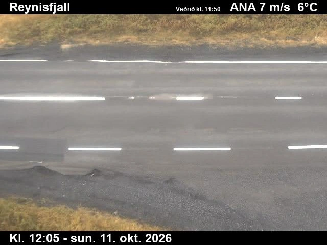 Road camera, road 1, road surface, Reynisfjall, South