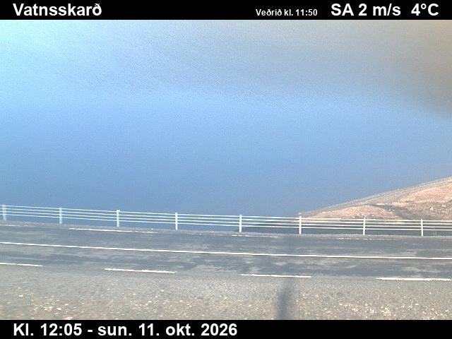Road camera, road 94, road surface, Vatnsskard East, East