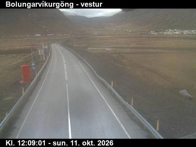 Road camera, road 61, towards Bolungarvik, Bolungarvik Tunnel, Bolungarvik side, Westfjords