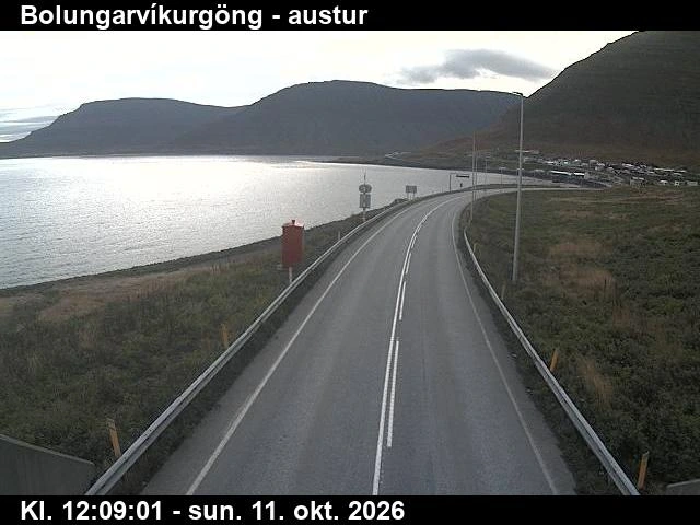 Road camera, road 61, towards Hnifsdalur, Bolungarvik Tunnel, Hnifsdalur side, Westfjords
