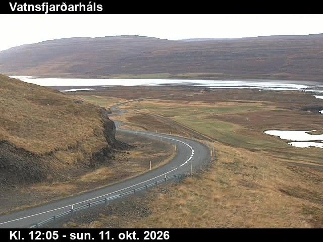 Road camera, road 61, road surface, Vatnsfjardarhals, Westfjords