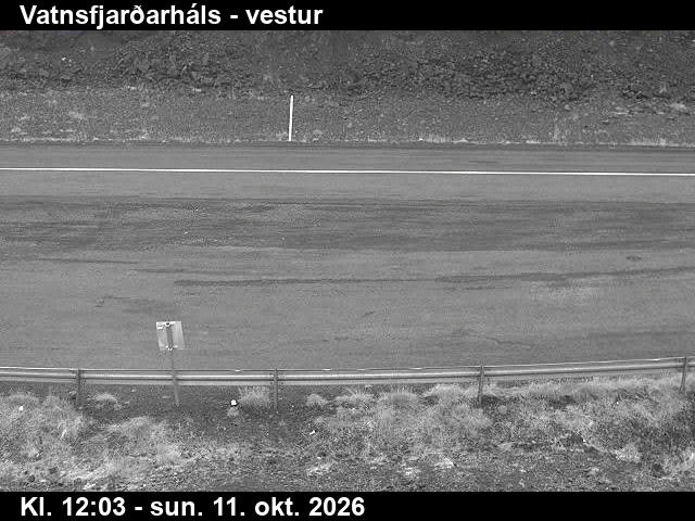 Road camera, road 61, looking west, Vatnsfjardarhals, Westfjords