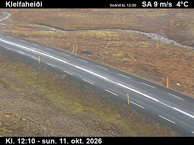 Road camera, road 62 (1), Kleifaheidi, Westfjords