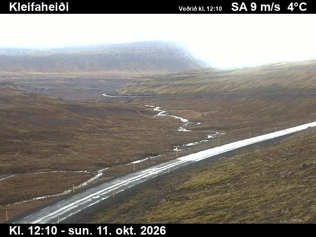 Road camera, road 62 (2), Kleifaheidi, Westfjords