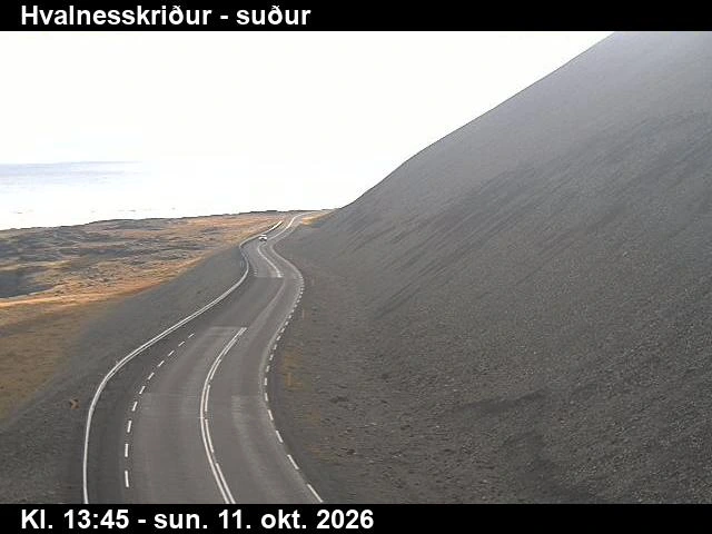 Road camera, road 1, looking south, Hvalnesskridur, East