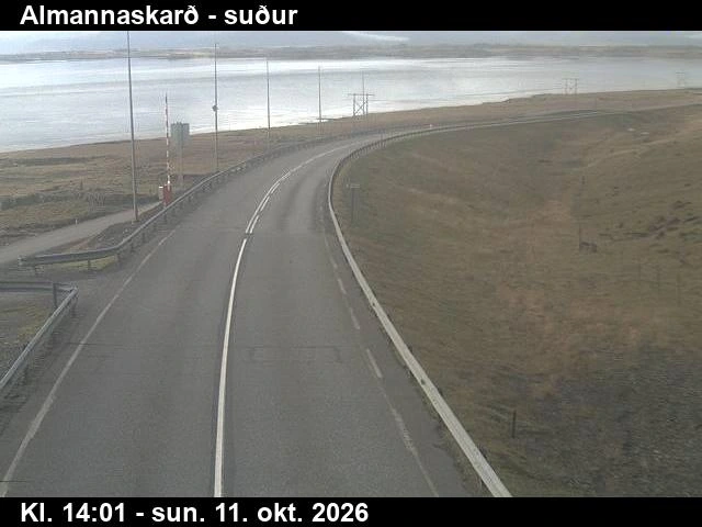 Road camera, road 1, looking south, Almannaskard (south), Southeast