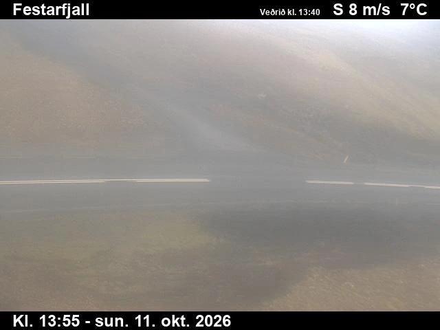 Road camera, road 427, road surface (2), Festarfjall, Southwest