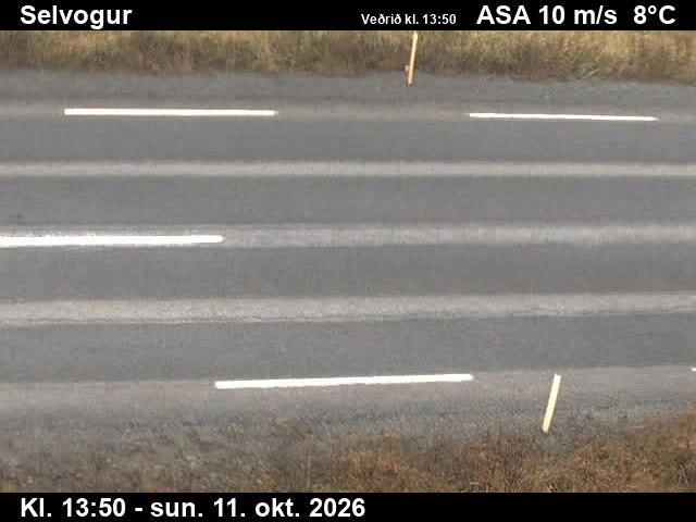 Road camera, road 427, road surface, Selvogur, Southwest