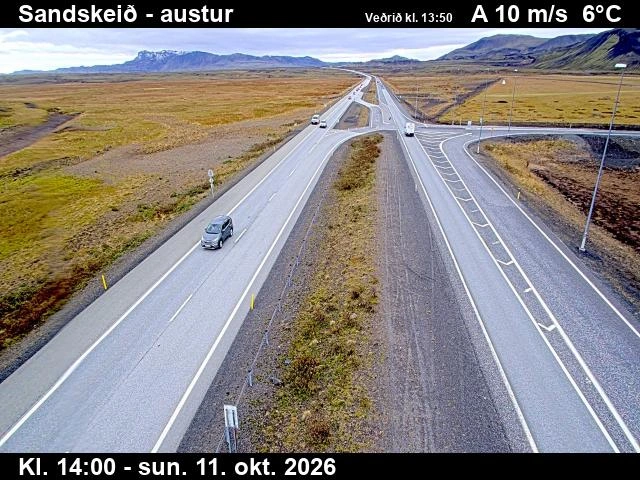 Road camera, road 1, looking east, Sandskeid, Southwest