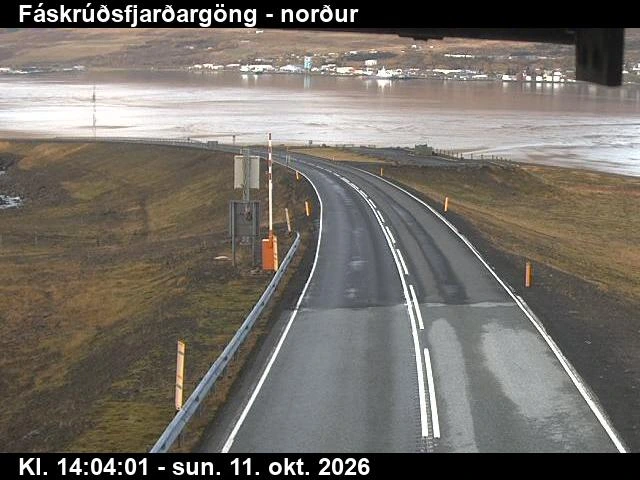 Road camera, road 1, looking north, Faskrudsfjordur Tunnel (north), East