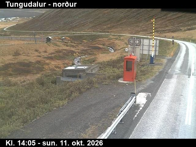 Road camera, road 60, looking north (1), Breidadalur-Botnsheidi Tunnel, Tungudalur, Westfjords