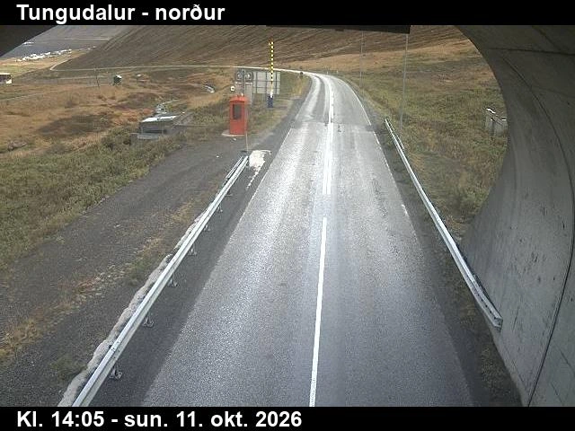 Road camera, road 60, looking north (2), Breidadalur-Botnsheidi Tunnel, Tungudalur, Westfjords