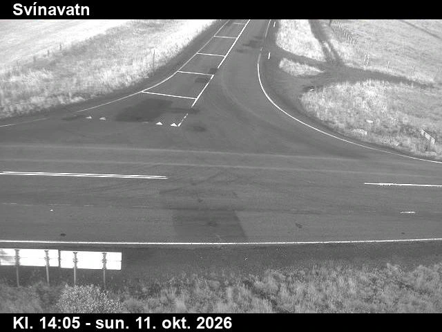 Road camera, road 35, road surface, Svinavatn, South
