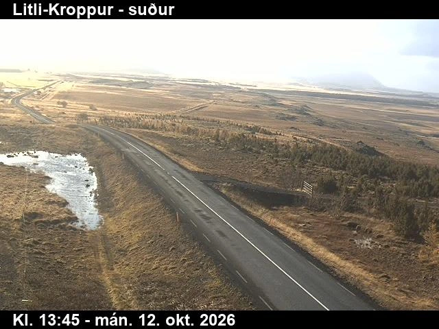 Дорожня камера, дорога 50, вид на південь, Літлі-Кроппюр, Західний регіон