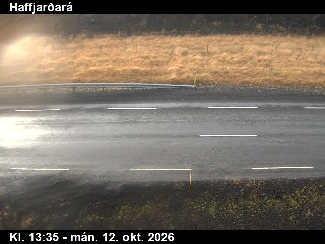 Road camera, road 54, road surface, Haffjardara, West