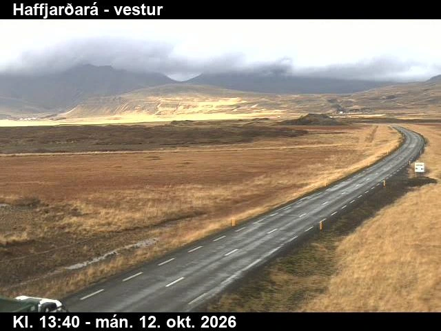 Road camera, road 54, looking west, Haffjardara, West