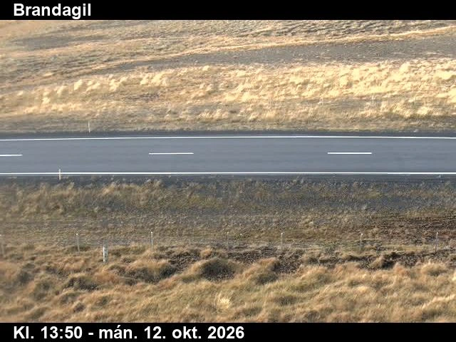 Road camera, road 1, road surface, Brandagil, North