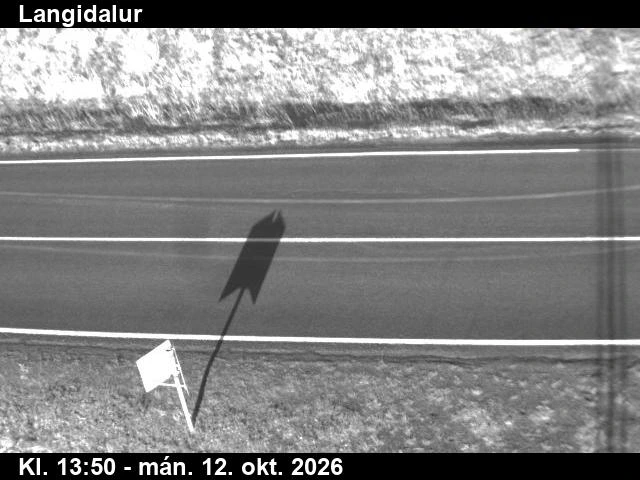 Road camera, road 1, road surface, Langidalur, North