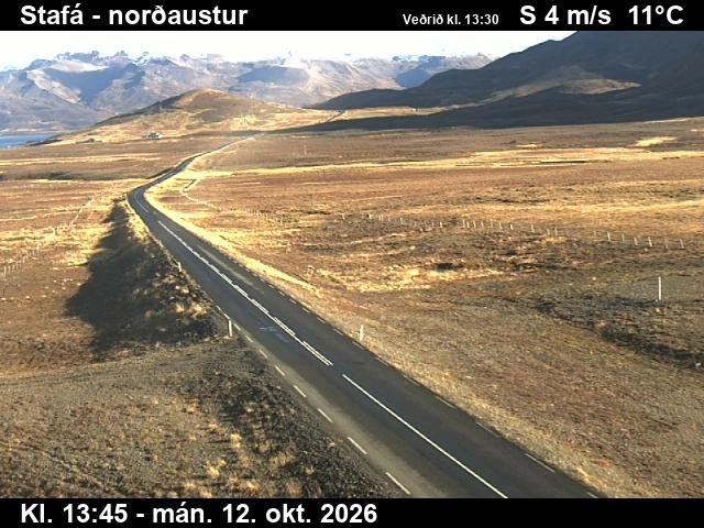 Road camera, road 76, looking north-east, Stafa, North