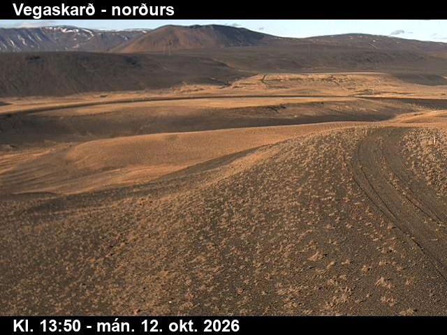 Road camera, road 1, looking north, Vegaskard, Northeast