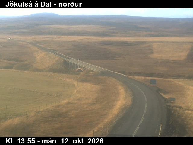 Road camera, road 1, looking north, Jokulsa a Dal, East