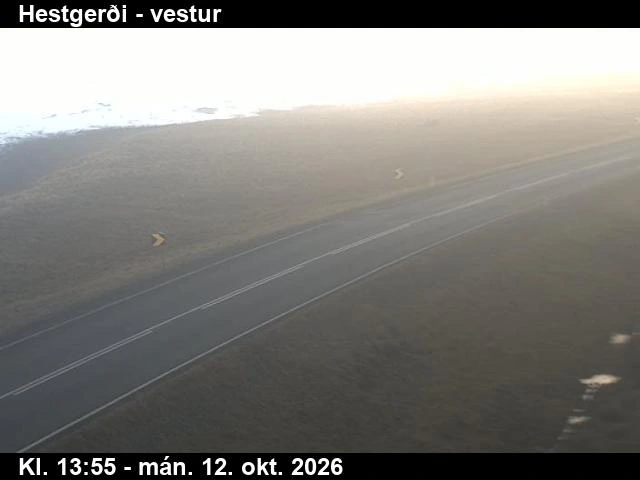 Road camera, road 1, looking west, Hestgerdi, Southeast