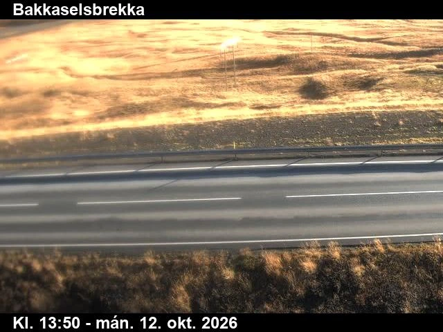 Road camera, road 1, road surface, Bakkaselsbrekka, North