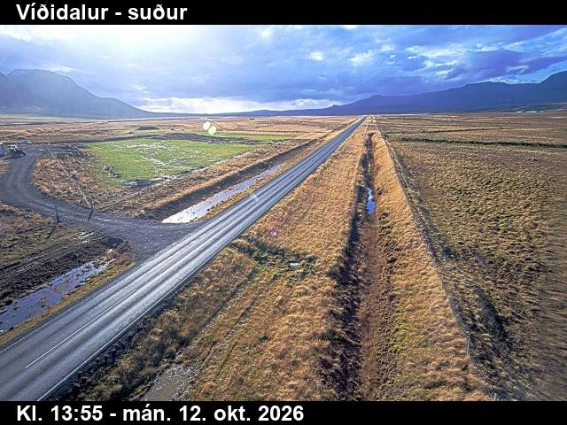 Road camera, road 1, looking south, Vididalur, North
