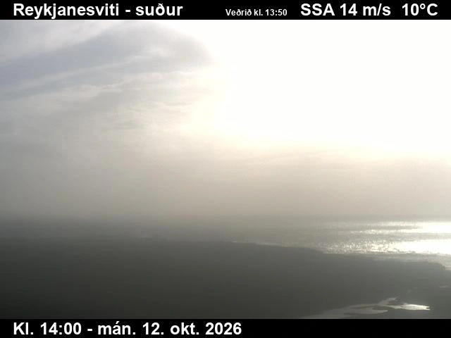Road camera, road 443, towards Reykjanesta, Reykjanesviti lighthouse, Southwest