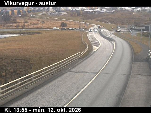 Road camera, road 1, looking east, Vikurvegur, Capital Region